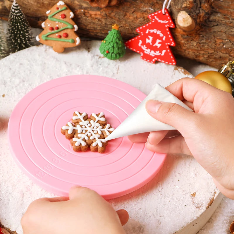DIY Cake Rotary Table Mini Cookie Fondant Cake Turntable Revolving Platform Bakeware Baking Accessories пасха cozinha utensilios