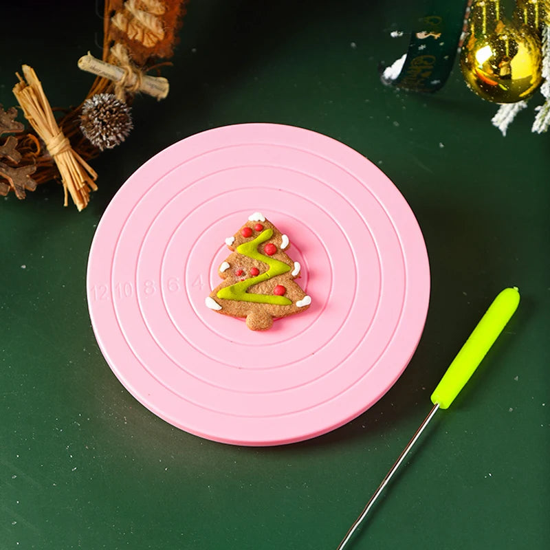DIY Cake Rotary Table Mini Cookie Fondant Cake Turntable Revolving Platform Bakeware Baking Accessories пасха cozinha utensilios