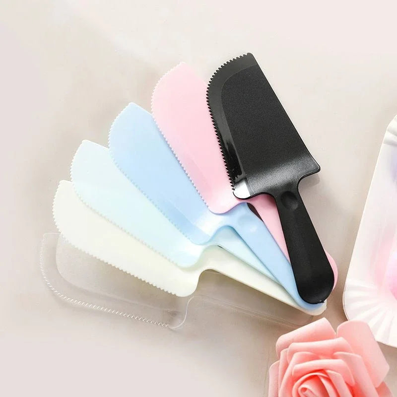 Set Cake Knife Bread Knife Birthday Cake Knife Bundle Plastic Mooncake Cake Dessert Kuih Baking Bakeware