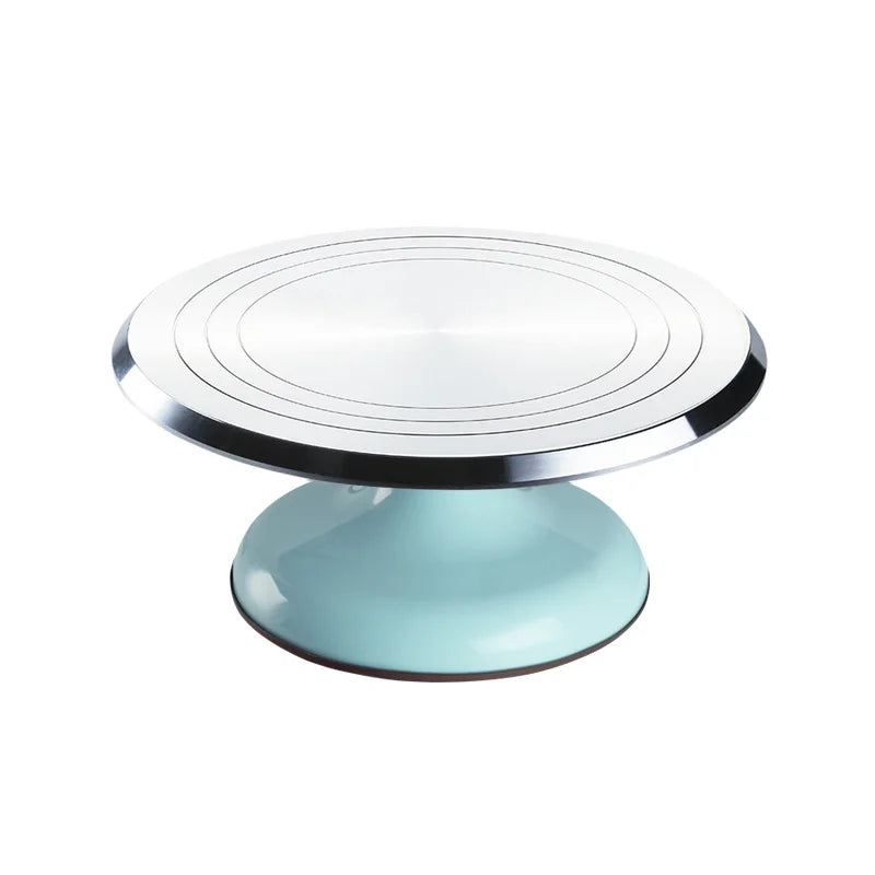 Cake Turntable Baking Tools For Cake Making 10 Inch/12 Inch Aluminum Alloy Stable Rotation Removable And Easy To Clean Bakeware