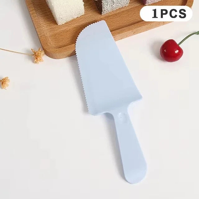 Set Cake Knife Bread Knife Birthday Cake Knife Bundle Plastic Mooncake Cake Dessert Kuih Baking Bakeware