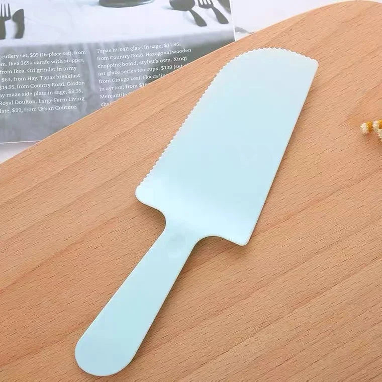 Set Cake Knife Bread Knife Birthday Cake Knife Bundle Plastic Mooncake Cake Dessert Kuih Baking Bakeware