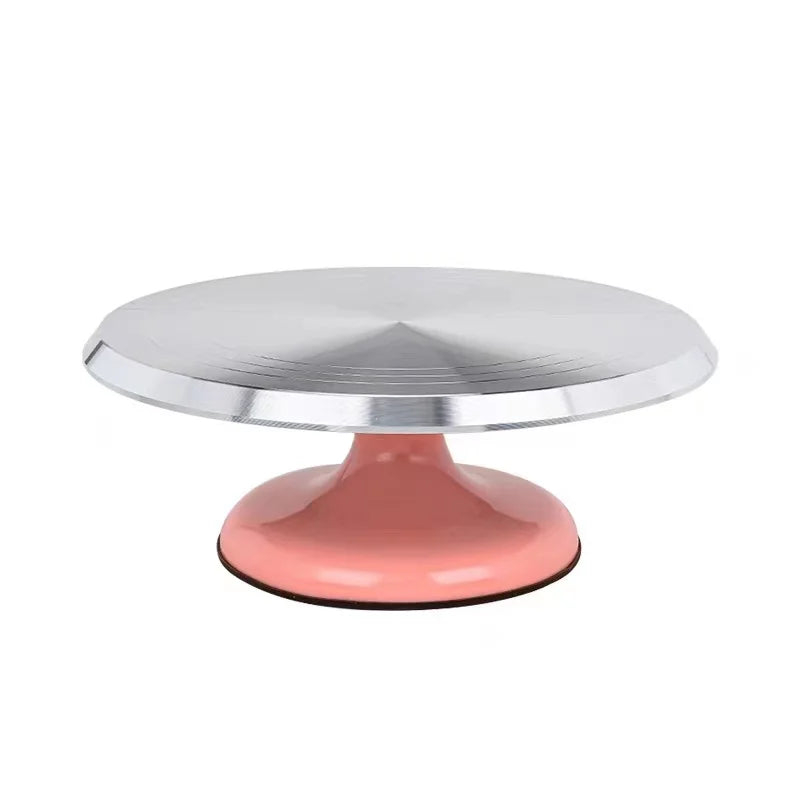 Cake Turntable Baking Tools For Cake Making 10 Inch/12 Inch Aluminum Alloy Stable Rotation Removable And Easy To Clean Bakeware