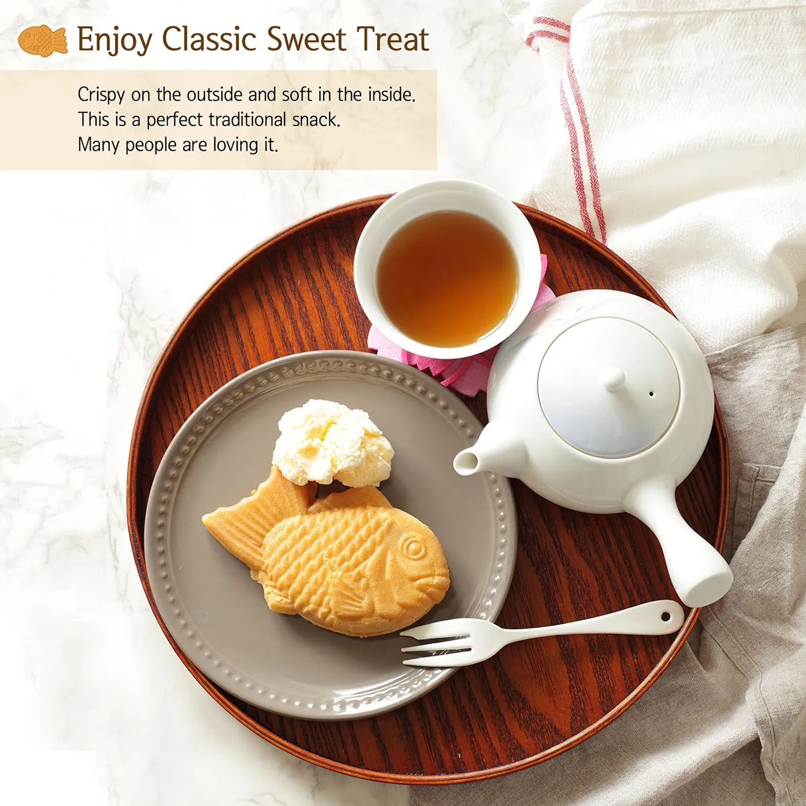 Taiyaki Cooking Bakeware Taiyaki Fish Shape Cake Maker Non Stick Taiyaki Double Baking Pan Waffle Baking Mold Taiyaki Cake Maker