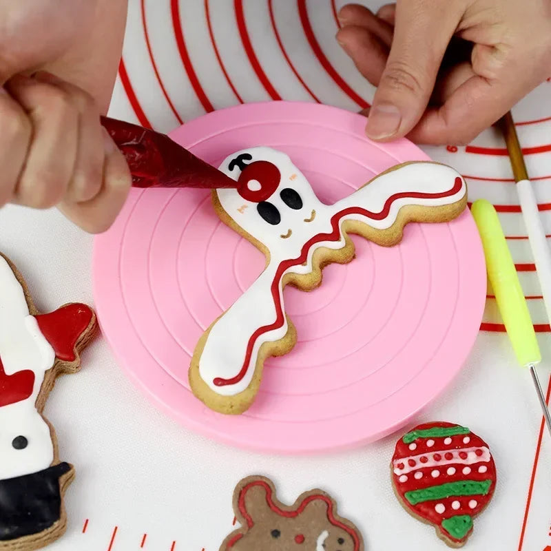 DIY Cake Rotary Table Mini Cookie Fondant Cake Turntable Revolving Platform Bakeware Baking Accessories пасха cozinha utensilios