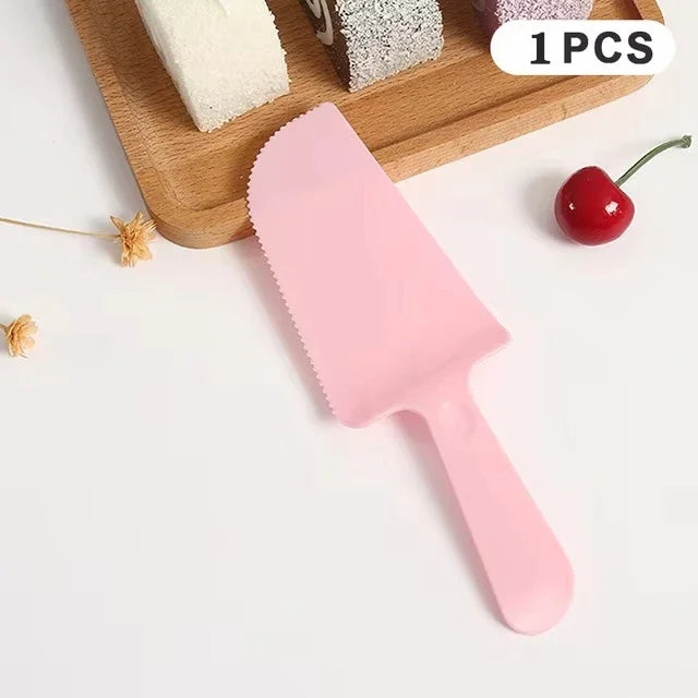 Set Cake Knife Bread Knife Birthday Cake Knife Bundle Plastic Mooncake Cake Dessert Kuih Baking Bakeware