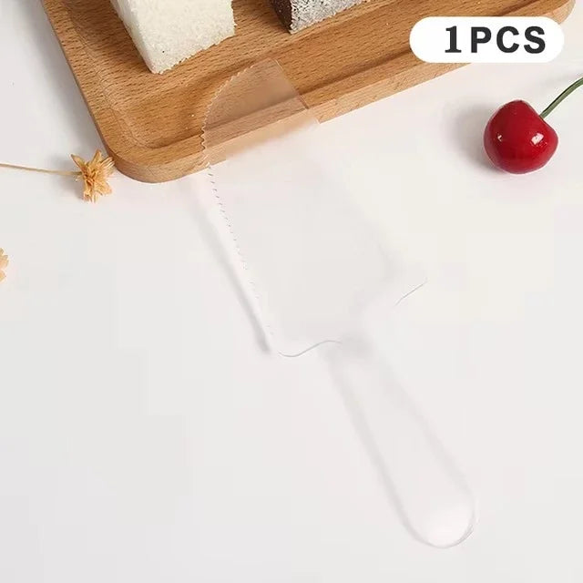 Set Cake Knife Bread Knife Birthday Cake Knife Bundle Plastic Mooncake Cake Dessert Kuih Baking Bakeware