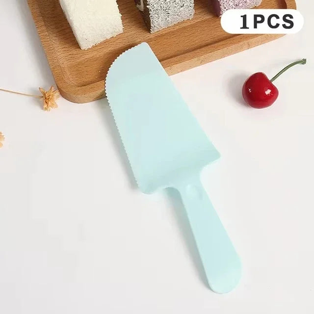 Set Cake Knife Bread Knife Birthday Cake Knife Bundle Plastic Mooncake Cake Dessert Kuih Baking Bakeware