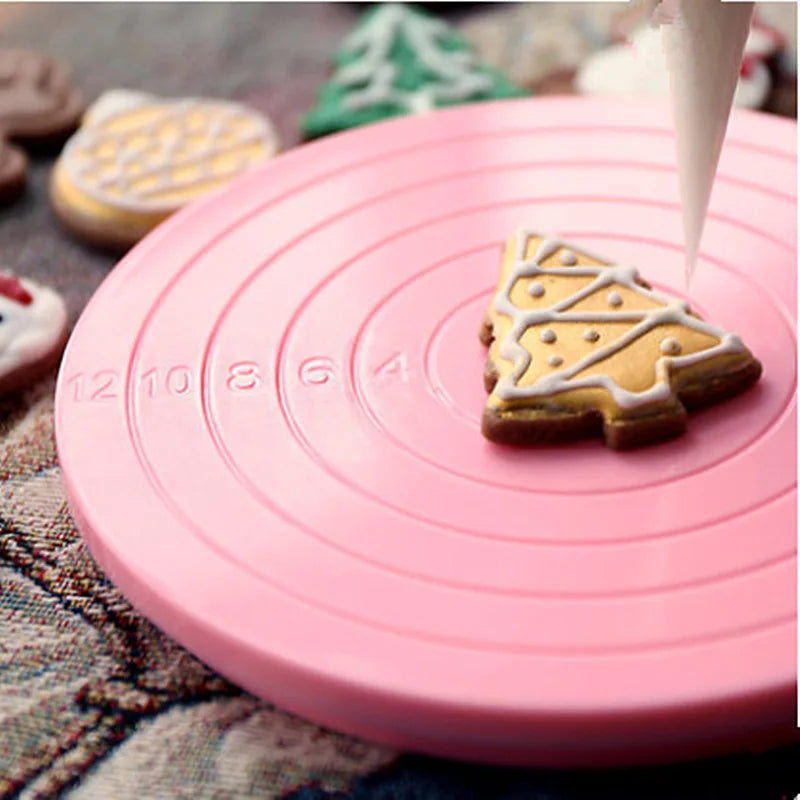 DIY Cake Rotary Table Mini Cookie Fondant Cake Turntable Revolving Platform Bakeware Baking Accessories пасха cozinha utensilios