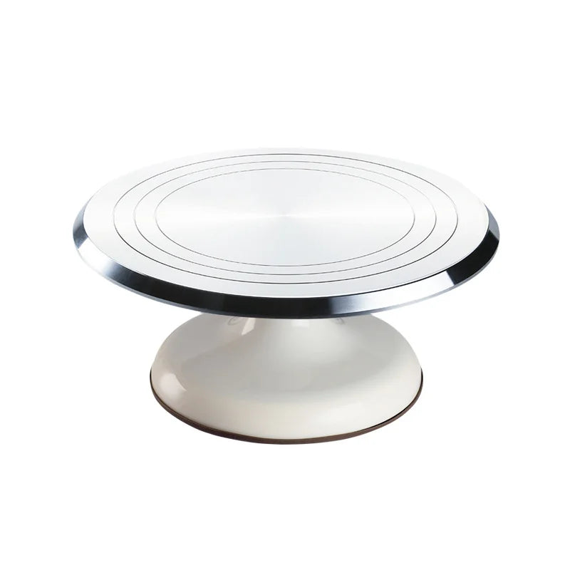 Cake Turntable Baking Tools For Cake Making 10 Inch/12 Inch Aluminum Alloy Stable Rotation Removable And Easy To Clean Bakeware