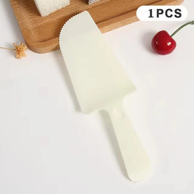 Set Cake Knife Bread Knife Birthday Cake Knife Bundle Plastic Mooncake Cake Dessert Kuih Baking Bakeware