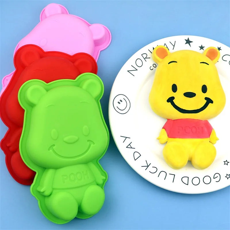 Bear Silicone Bakeware Silicone Cake Mold Cartoon Shape DIY Home Baking Tools