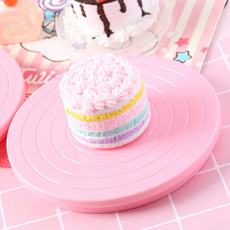 DIY Cake Rotary Table Mini Cookie Fondant Cake Turntable Revolving Platform Bakeware Baking Accessories пасха cozinha utensilios